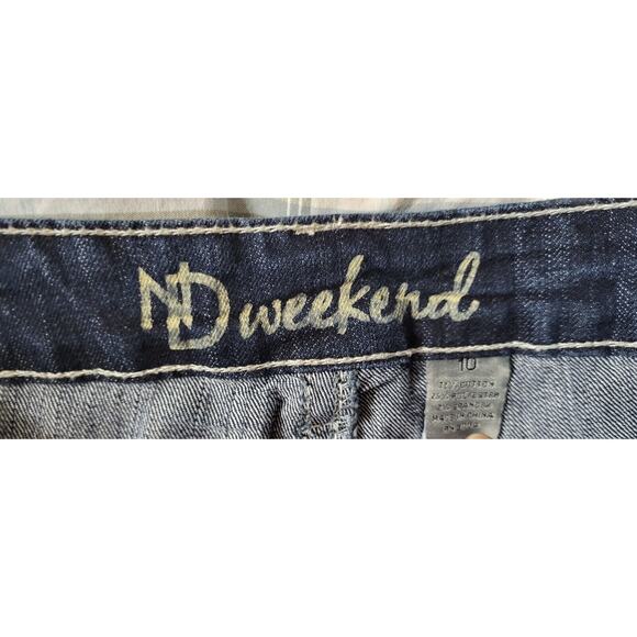 ND Weekend Cropped Jeans Embellished Fleur de Lis Pocket Women's 10 (32x29.5L) - Picture 8 of 14